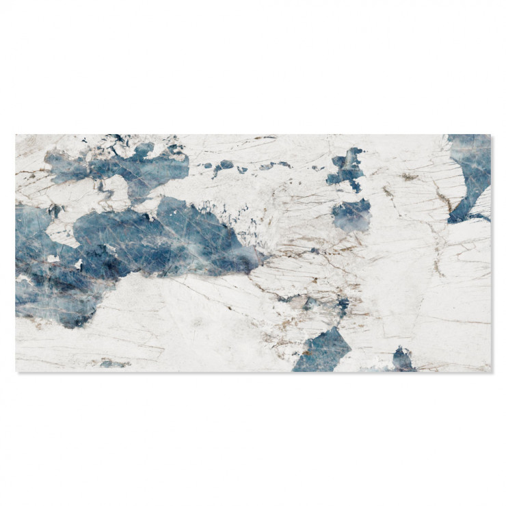 Marmor Klinker La Preziosa Vit-Blå Polerad 60x120 cm-1